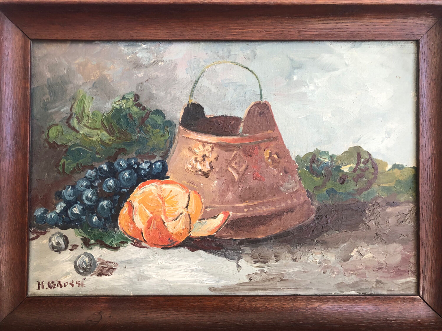 Still life with orange