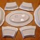 Large display plate with 7 pieces in Greek pottery.