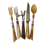Leg of lamb service and salad servers