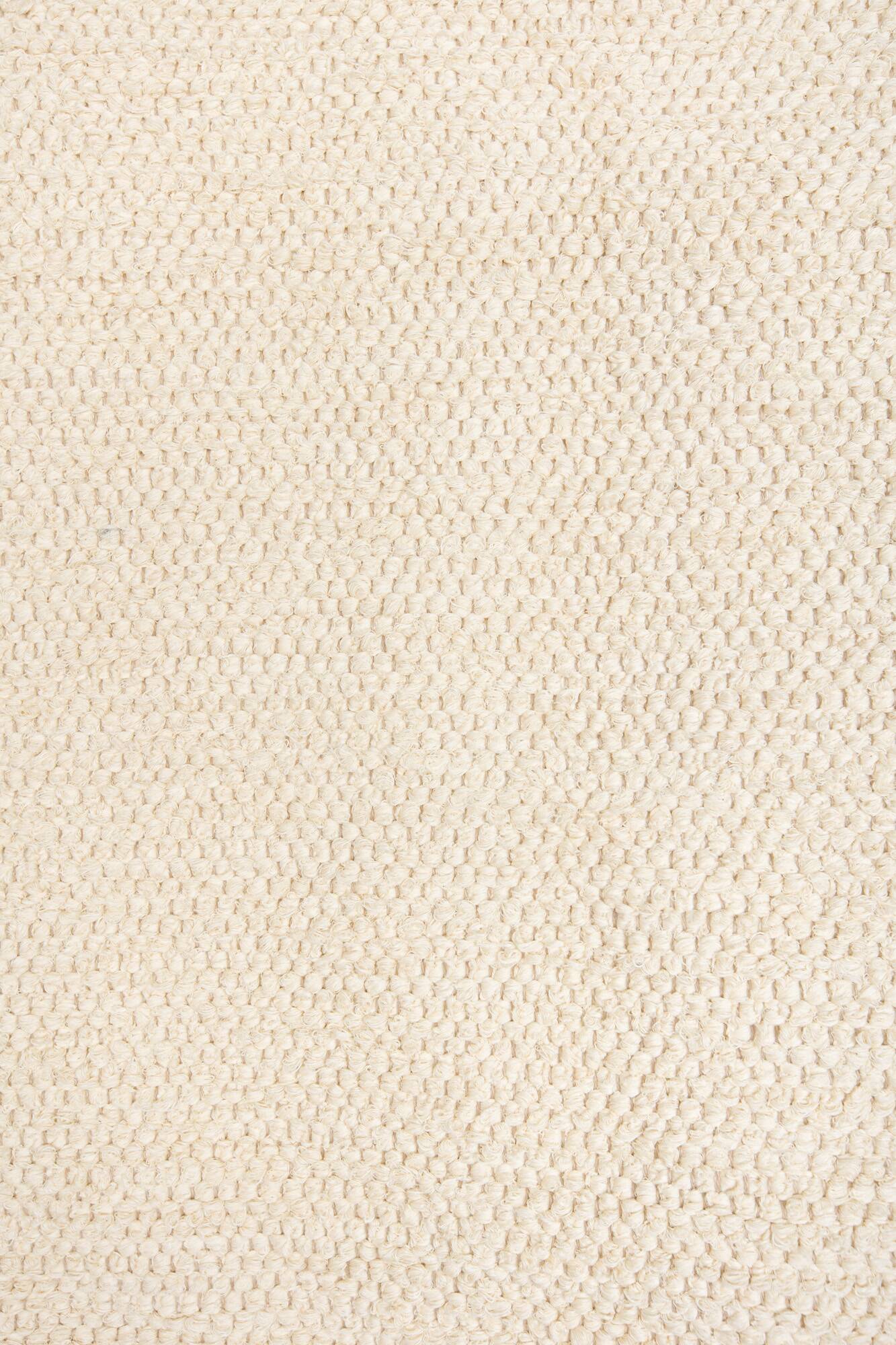 Ecru recycled cotton rug 140 x 70 cm