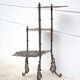 Old bronze harness 3 levels, bronze plant holder, butterfly patterns, planter, patio