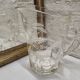 White foliage glass pitcher