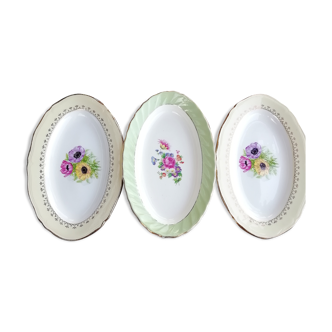 Lot de 3 raviers tons pastels