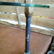 Vintage old brass metal glass store display 1960 free shape
