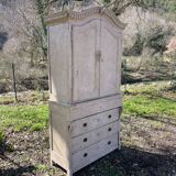 Nineteenth-century two-body sideboard.