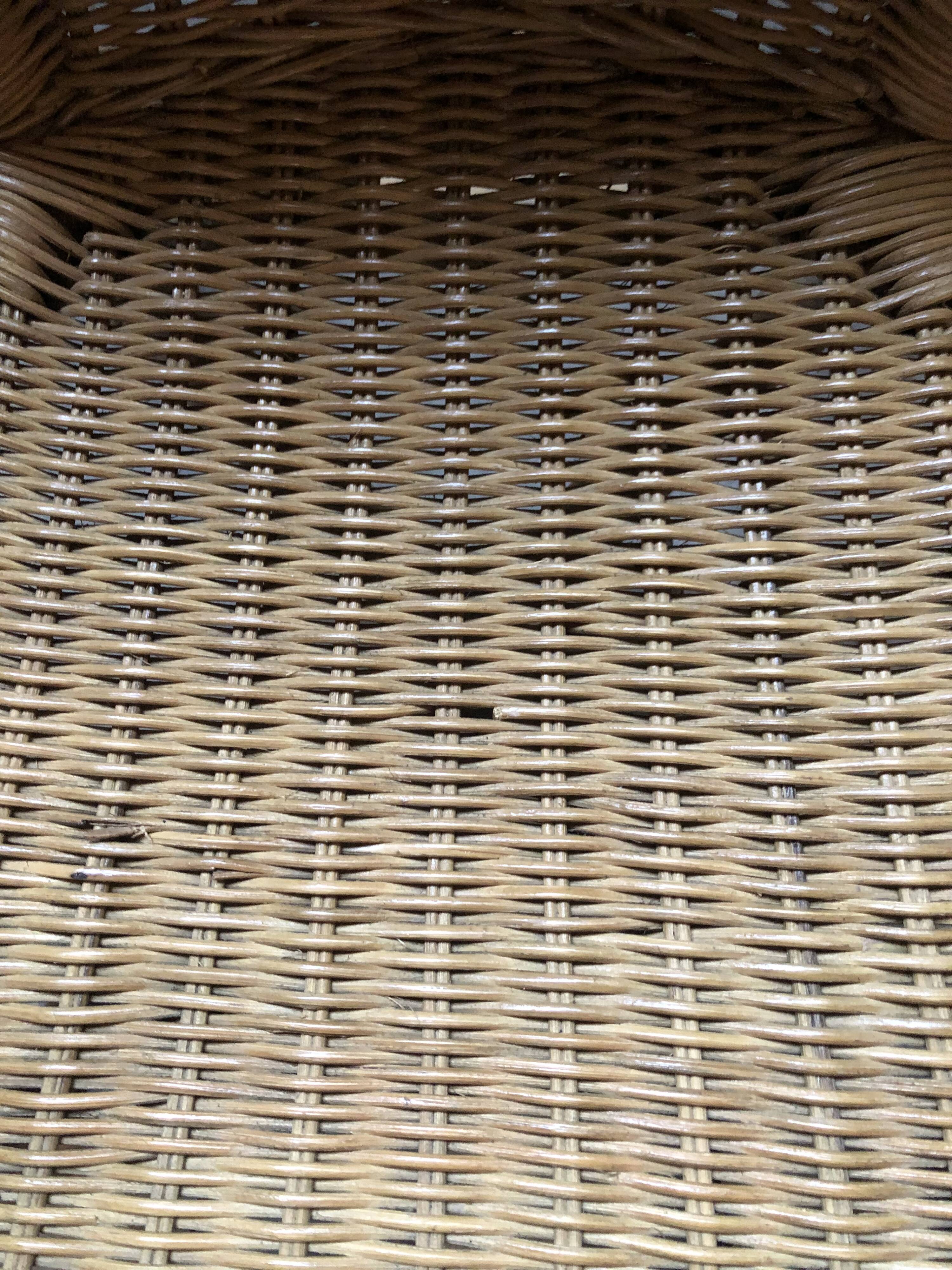 Vintage rattan armchairs 70s