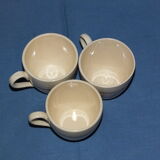 3 cups vintage coffee - Sarreguemines - flower décor