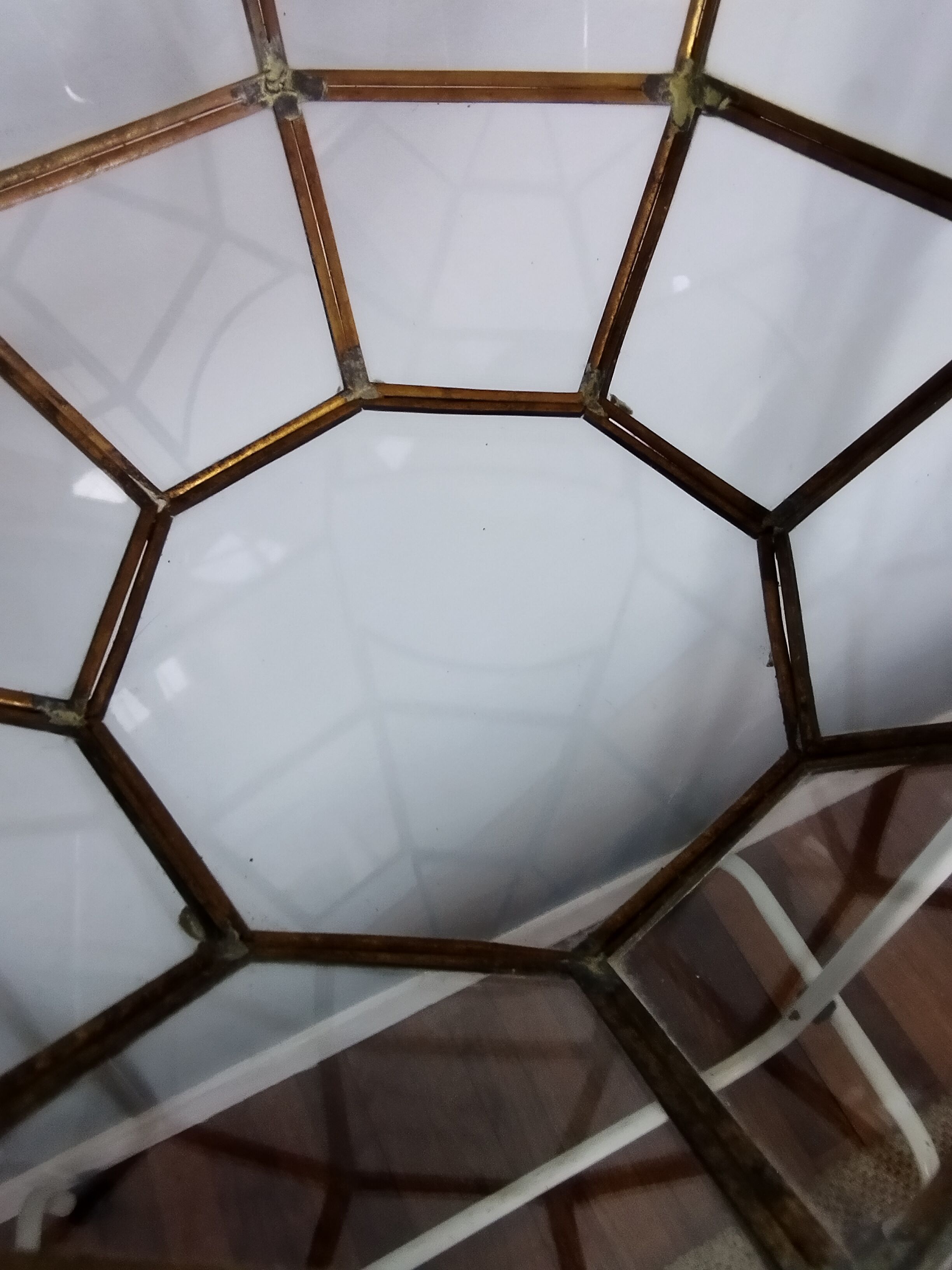 Vintage round canopy with its hook