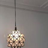 Brass and copper suspension lamp