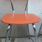 2 orange chairs