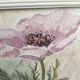 French watercolour of flowers, poppies, signed DR