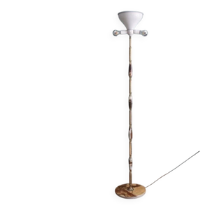 Lampadaire italien onyx - laiton