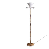 Lampadaire italien onyx et laiton