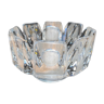 Coupe cristal signée vintage ou vide-poche design scandinave Lars Hellsten Orrefors 1970 Corona Bowl