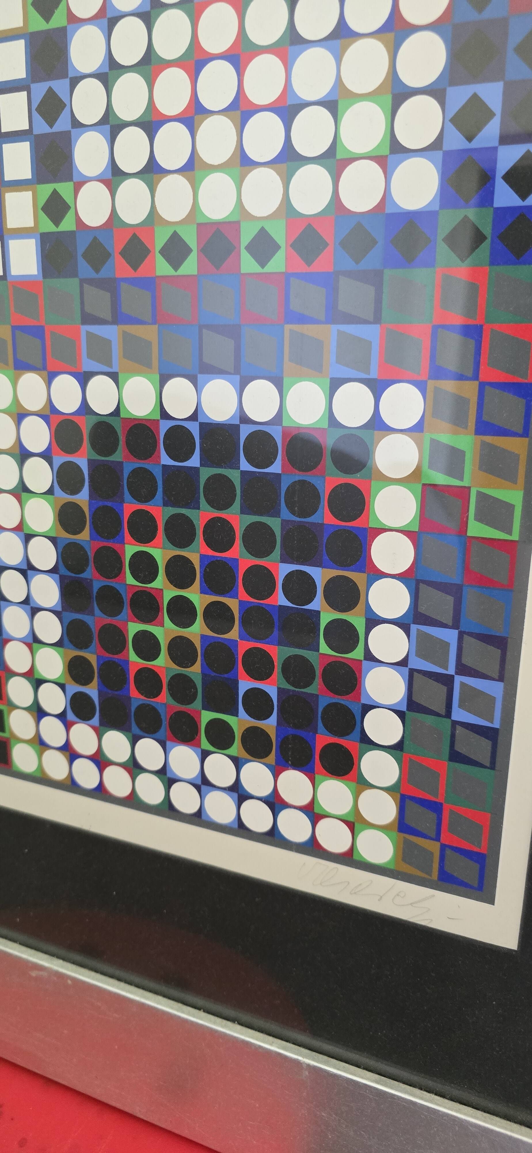 Victor Vasarely (1906-1997) - Kinetic Composition - Signed silkscreen print