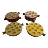 Set of 6 Vintage French escargot dishes