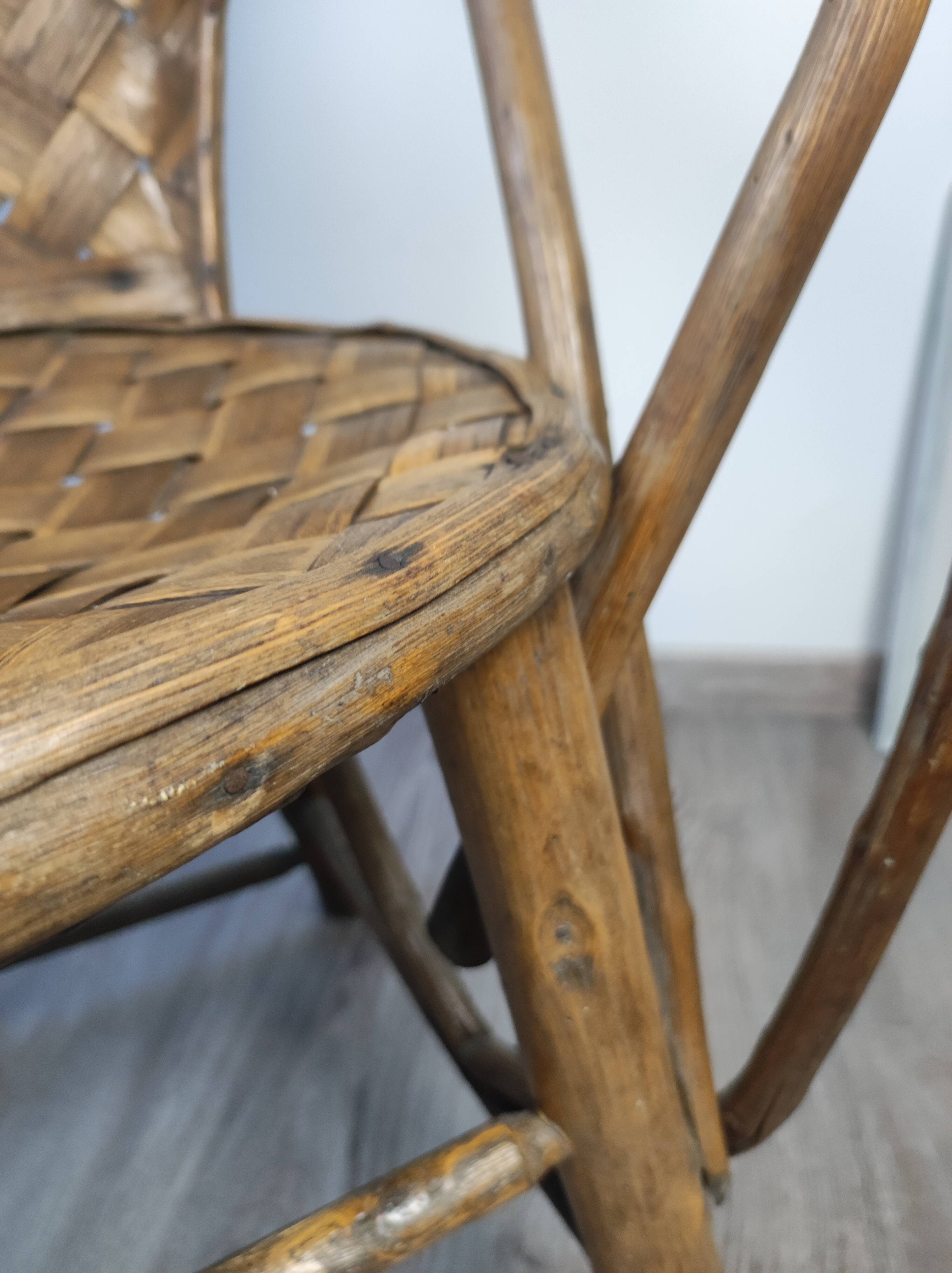 Chestnut armchair double arm