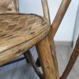 Chestnut armchair double arm