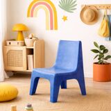 Blue children's chairs seventies design