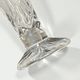 Bohemian crystal trumpet vase on foot vintage crystal vase 1940