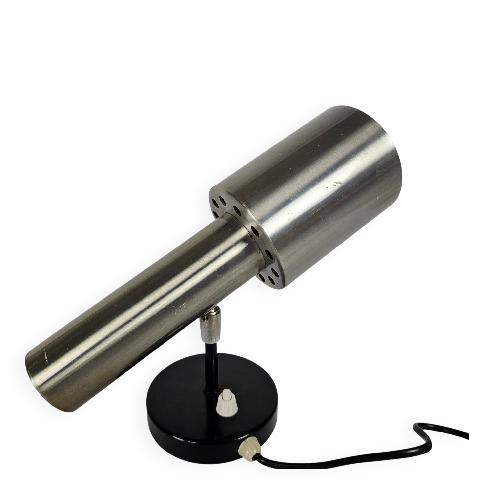 Koch & Lowy - wall spotlight - stainless steel - Space Age lighting - Ameri