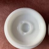 White opaline pot