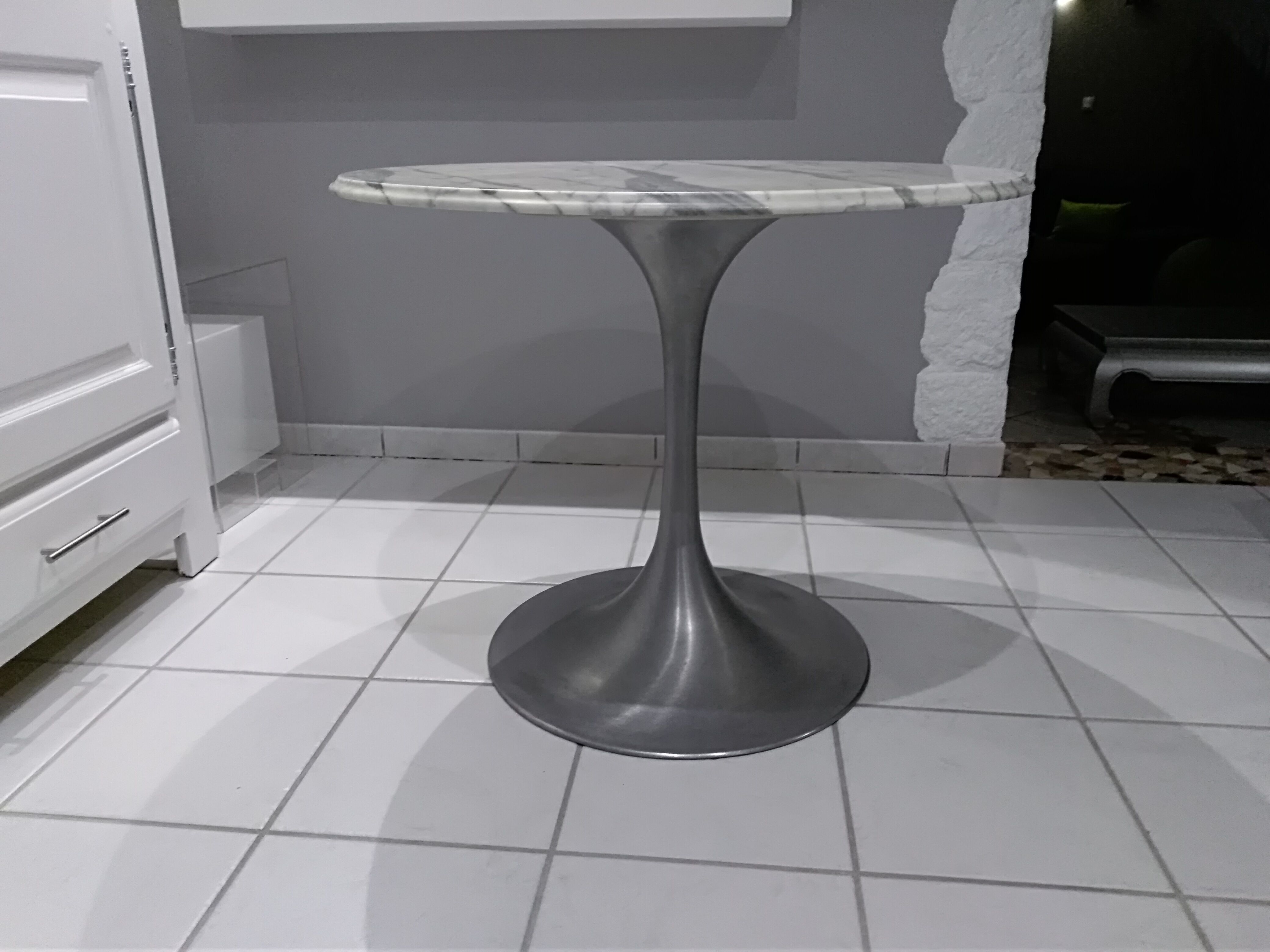 Table marble foot Tulip 1960