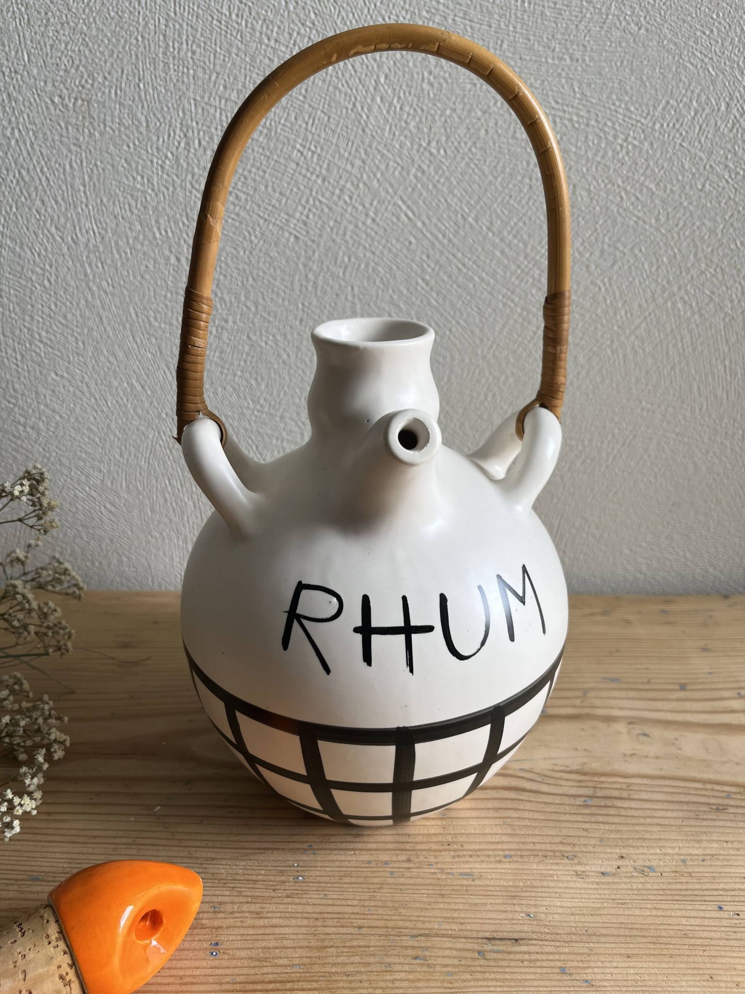 Lili Voltz Vintage Ceramic Rum Bottle