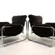 Set of 2 Herlag chrome cantilever lounge chairs by Johan Bertil Häggström