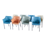 Set of 8 colorful chairs DR NO, Philippe Starck