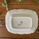Antique rectangular plate in Sarreguemines earthenware.