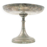 Art Deco pedestal fruit bowl, silver-plated pewter, Germany, 1930s