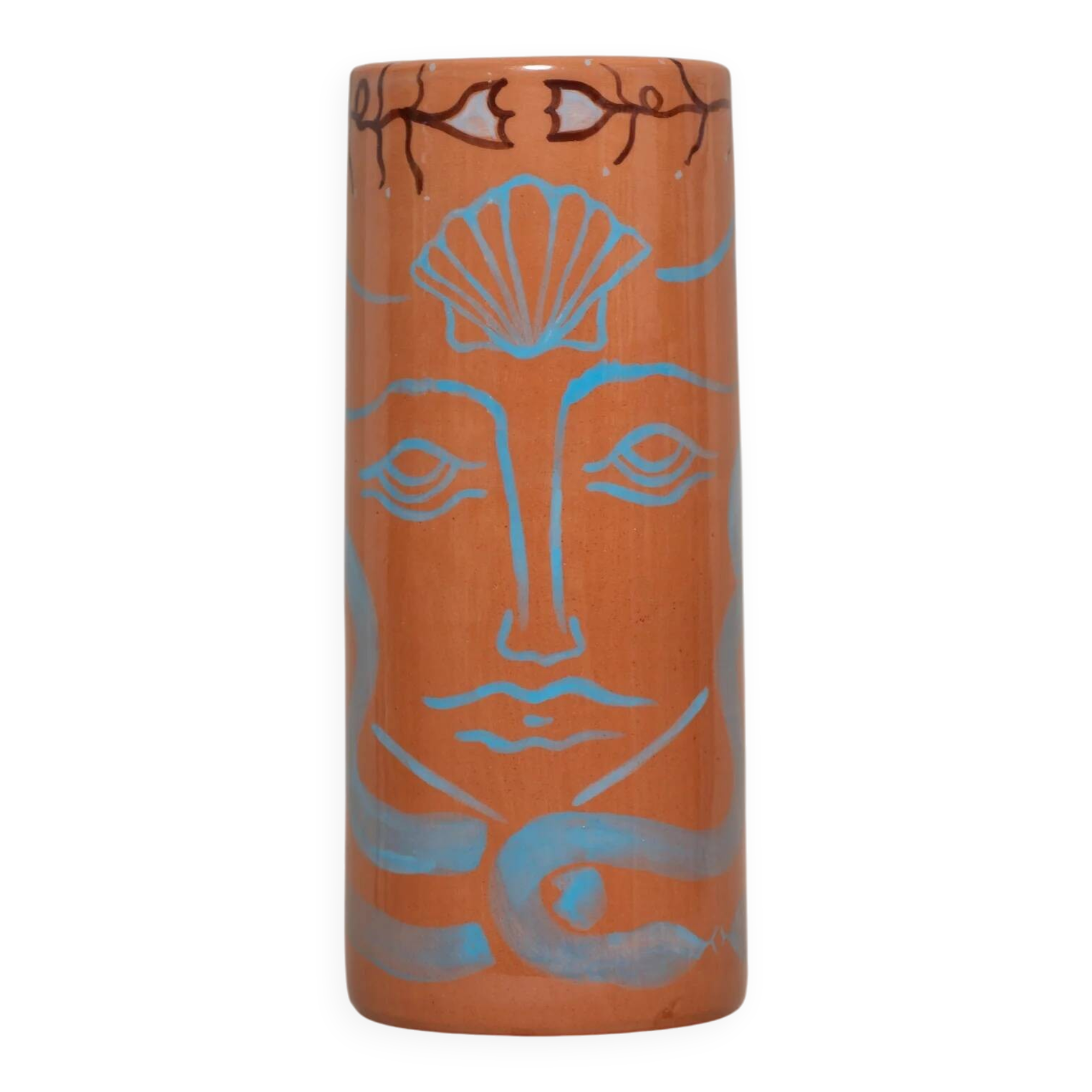 Medusa - Terracotta ceramic vase