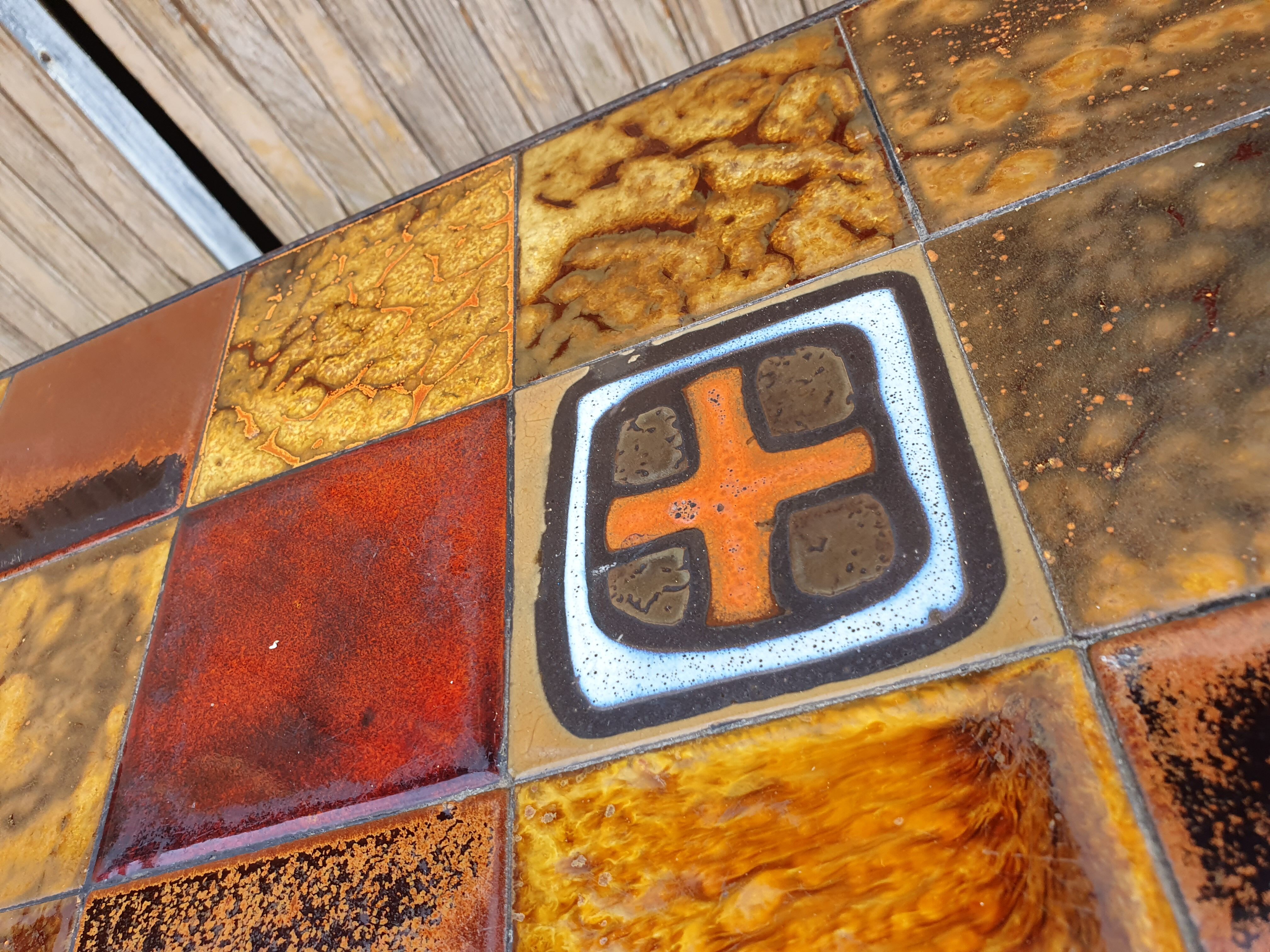 Vintage ceramic coffee table