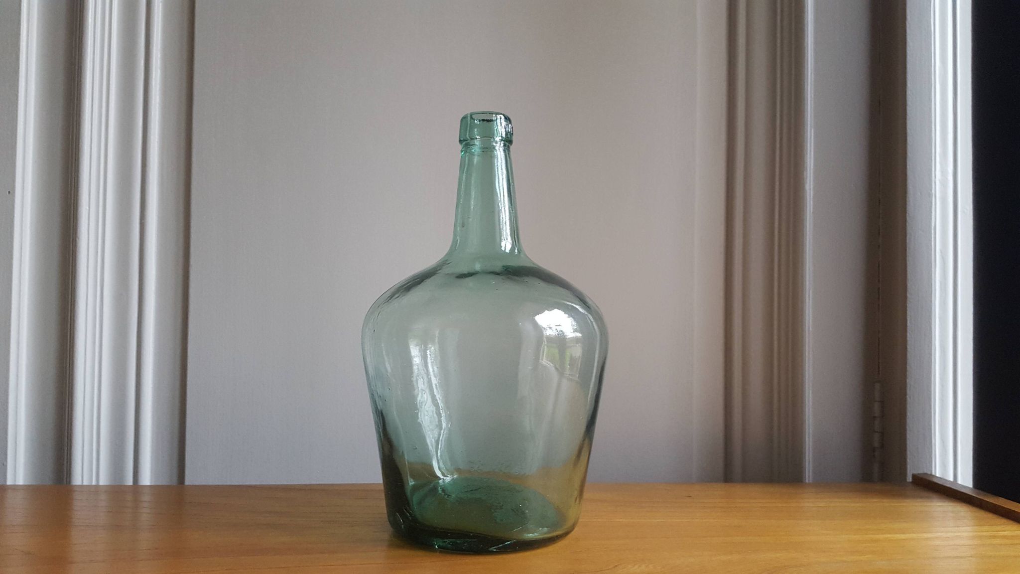 Dame Jeanne vertes/turquoises transparentes de 2 litres