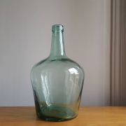 Dame Jeanne vertes/turquoises transparentes de 2 litres
