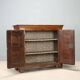 Chestnut buffet with bi-partite panel doors