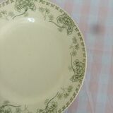 Round dish in earthenware of Sarreguemines palmyra pattern