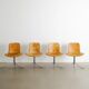 Set of 4 Leather Poul Kjaerholm PK-9 Dining Chairs by Fritz Hansen, 1990s