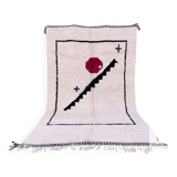 Traditional handmade wool beni mrirt rug 250cmx150cm