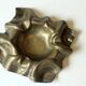 Solid brass ashtray, vintage from the 1950s