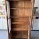 Old glass cabinet, vintage bookshelf, display case, cabinet, pharmacy.
