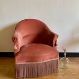 Pink toad armchair