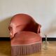 Fauteuil crapaud rose