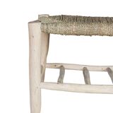 Wooden and rope bench