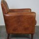 Sheepskin ArtDeco design armchair with a beautiful appearance