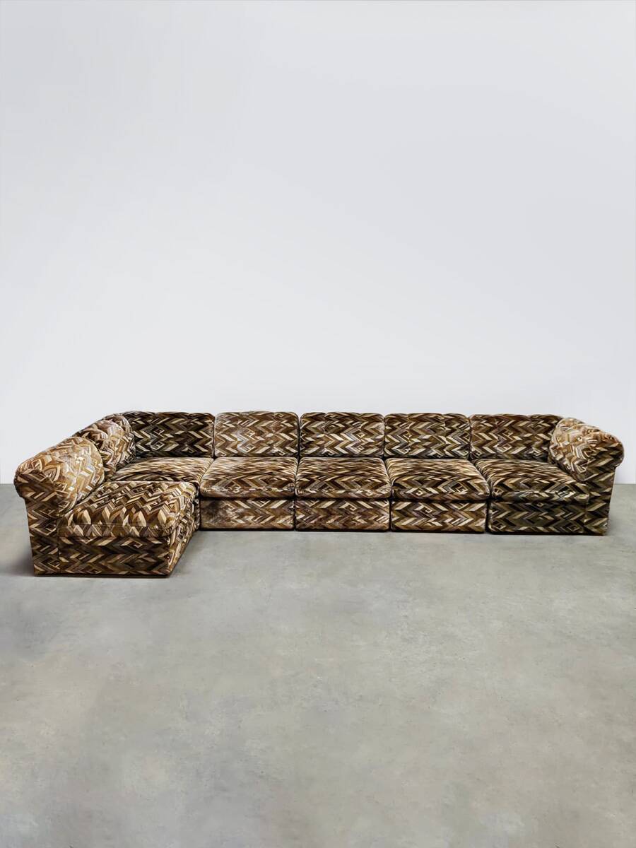 Vintage design modular sofa 'Geometric dessin'