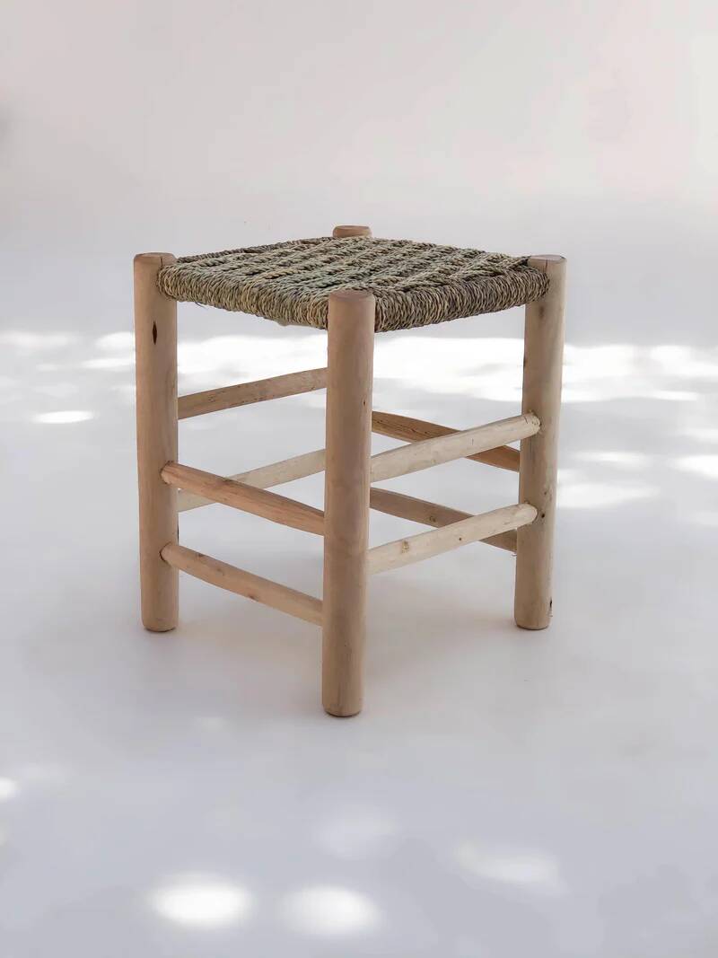 tabouret de bas vintage maroccan