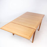 Dining table with extensions, model 5360, of walnu by Børge Mogensen, 1960s