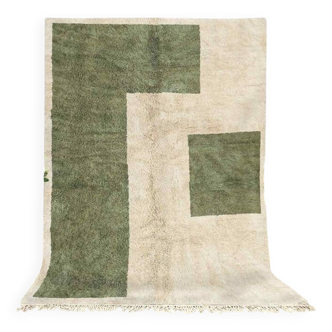 Tapis vert en laine 150cmx250cm